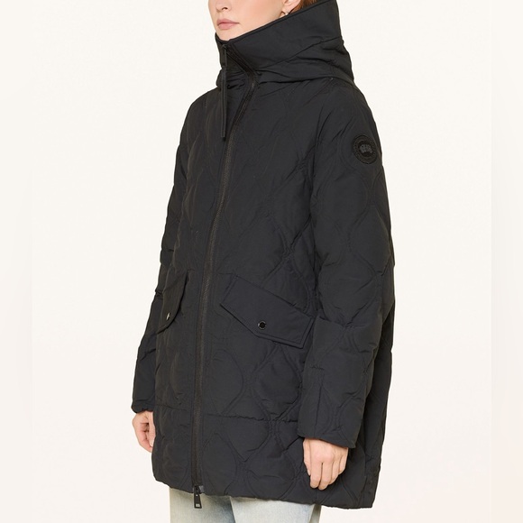 Black label Newest style Canada Goose  Alessia Quilted Hooded Jacket women XL - Picture 3 of 14